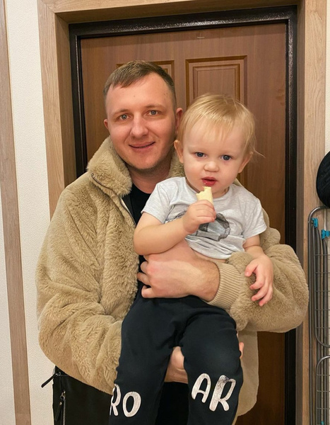 Илья Яббаров с сыном