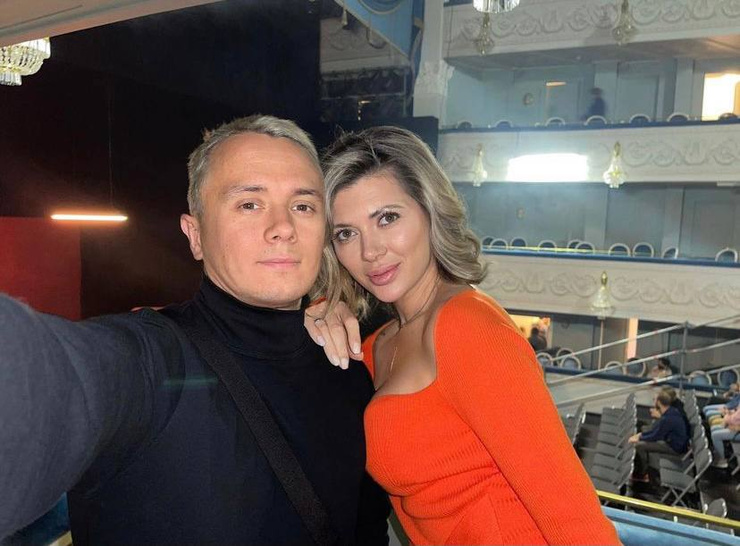 Илья Соболев с женой Натальей
